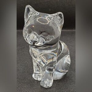 Princess house Germany, 24% lead crystal cat figuring